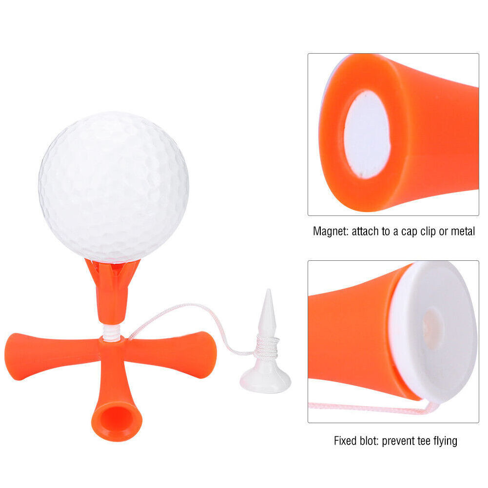 Wholesale Custom Quality Plastic Adjustable Golf Tee Magnet Golf  Tee Packing  Elastic Rubber Tee