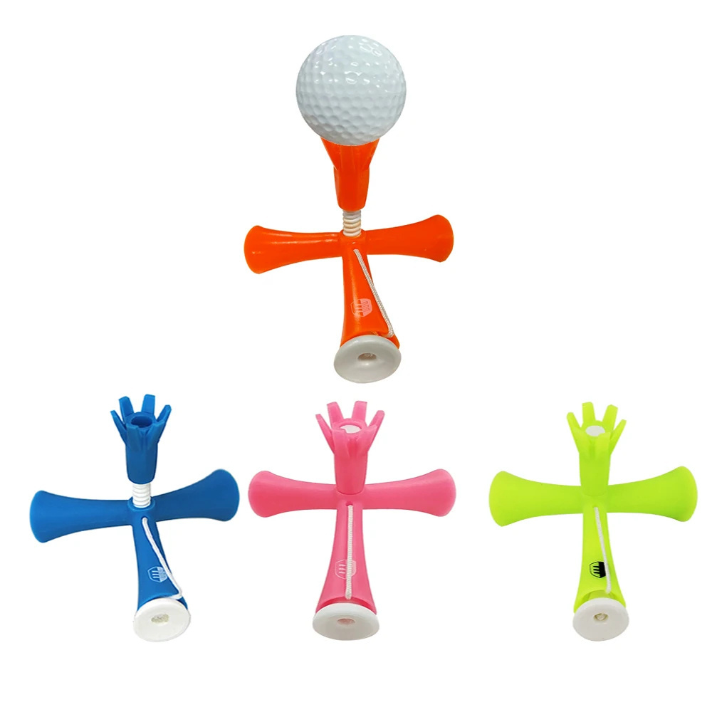 Wholesale Custom Quality Plastic Adjustable Golf Tee Magnet Golf  Tee Packing  Elastic Rubber Tee