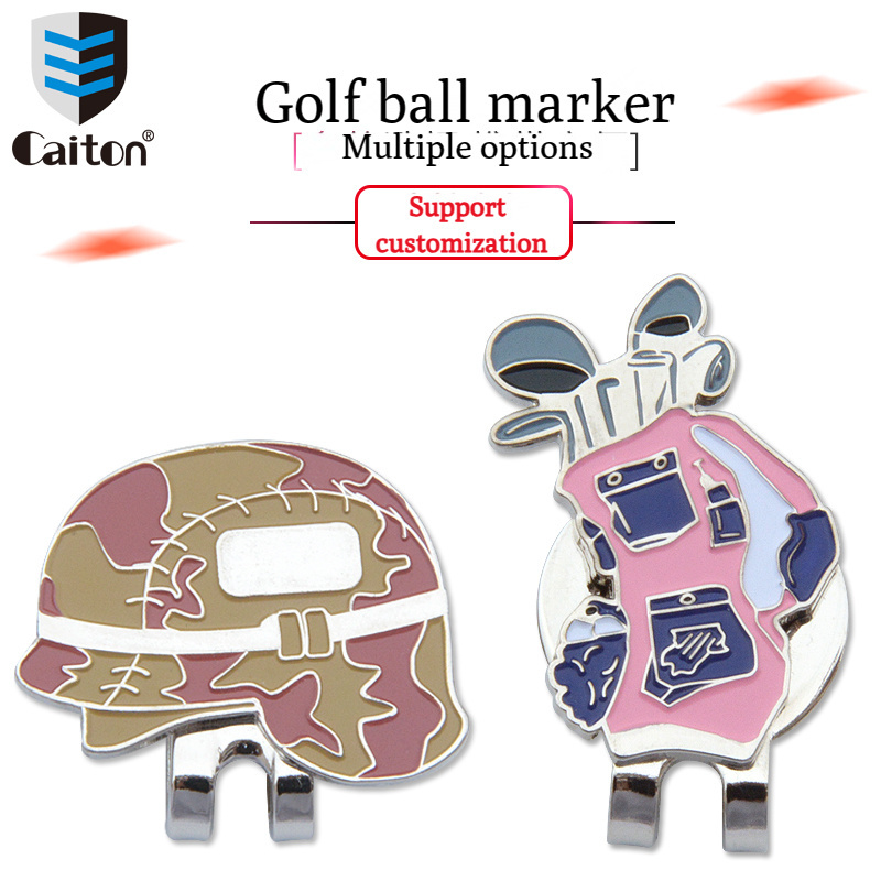 Golf ball markers wholesale Custom metal blank golf ball marker set poker chip