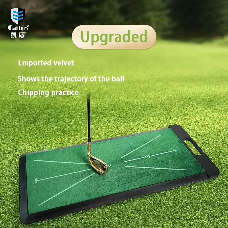 Portable Rubber Bottom Mini Golf Swing Hitting Mat Golf Training Mat For Swing Detection Batting Golf Mat