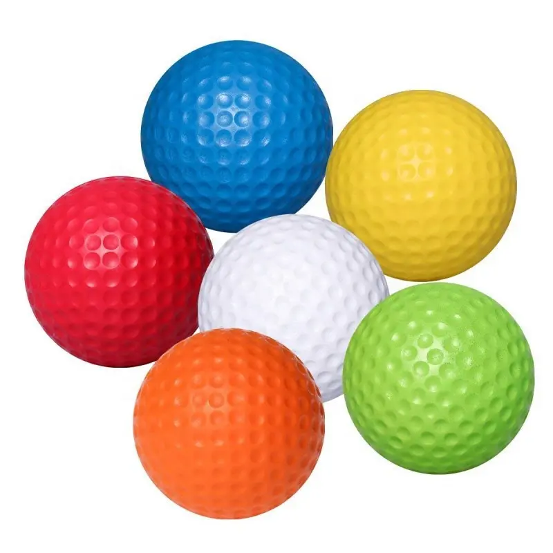 Golf Balls Logo Custom bright Colorful Bulk Golf Driving Range Balls 2 Layers Golf Practice Balls