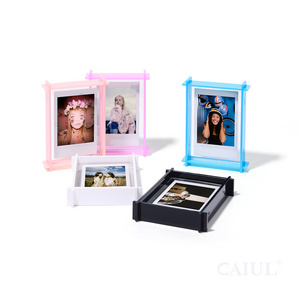 2022 High quality Acrylic Picture Frame OEM 4x6 Clear Double-Sided Photo Frame Instax mini 11 Photo Frames Desktop Display