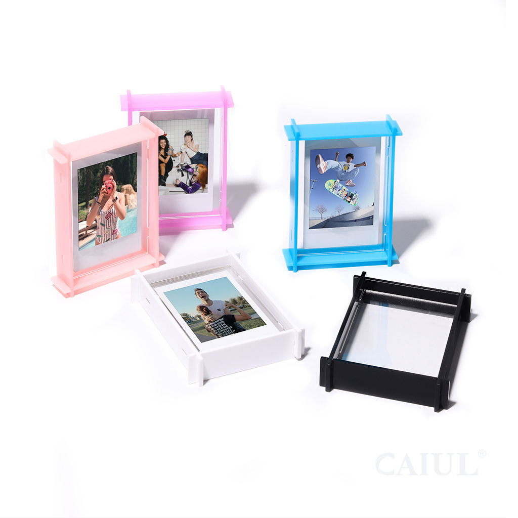 2022 High quality Acrylic Picture Frame OEM 4x6 Clear Double-Sided Photo Frame Instax mini 11 Photo Frames Desktop Display