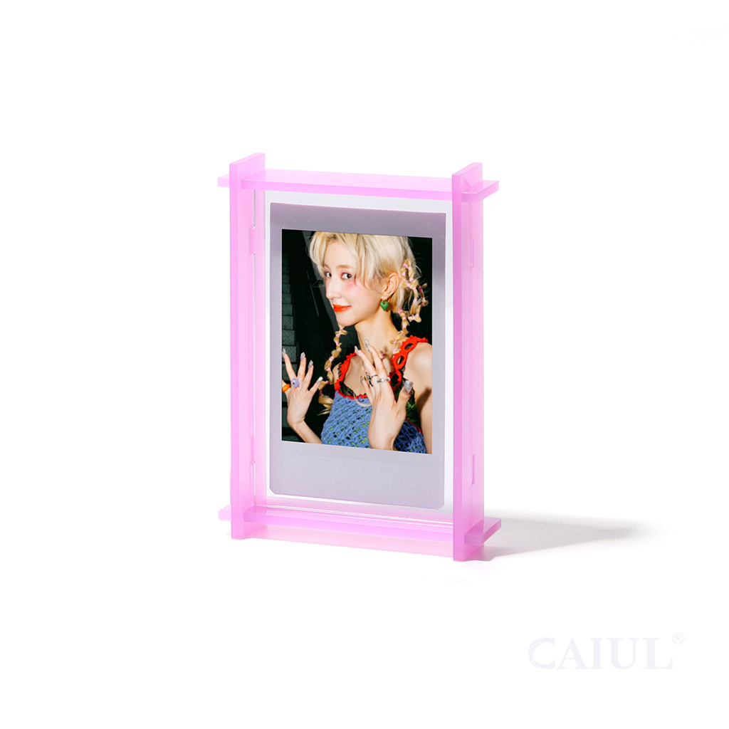 2022 High quality Acrylic Picture Frame OEM 4x6 Clear Double-Sided Photo Frame Instax mini 11 Photo Frames Desktop Display