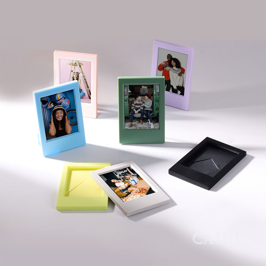 Caiul Patent Classic ABS Kpop Style Tabletop Mini Picture Frame for fujifilm instax mini 12/11 Film 2X3 Picture Photo Frame