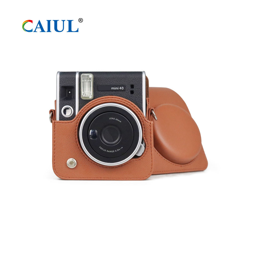 Retro Litchi leather PU Instax Mini 40 Camera Bag for Fujifilm Instax Mini 40 Camera Protective Case