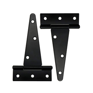 T-Strap Shed Hinge Heavy Duty Black Rustic Hardware Iron Rustproof Door Hinge T/Tee Barn gate hinge