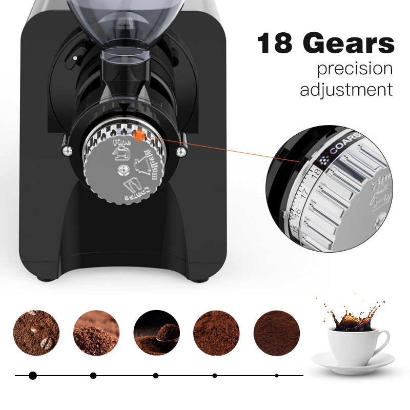 Electric Coffee Grinder Electric Coffee Beans Low Temperature Horizontal Grinding Coffee Bean Grinder