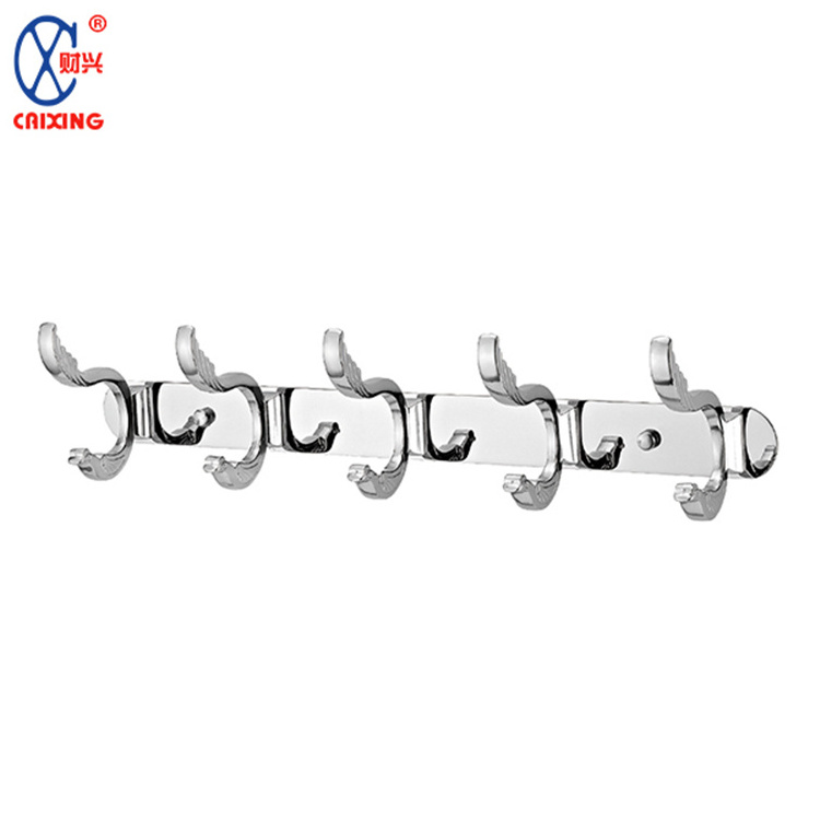 stainless steel bathroom hook free punching thick coat hat hook wall hanging bathroom hanger door back hook