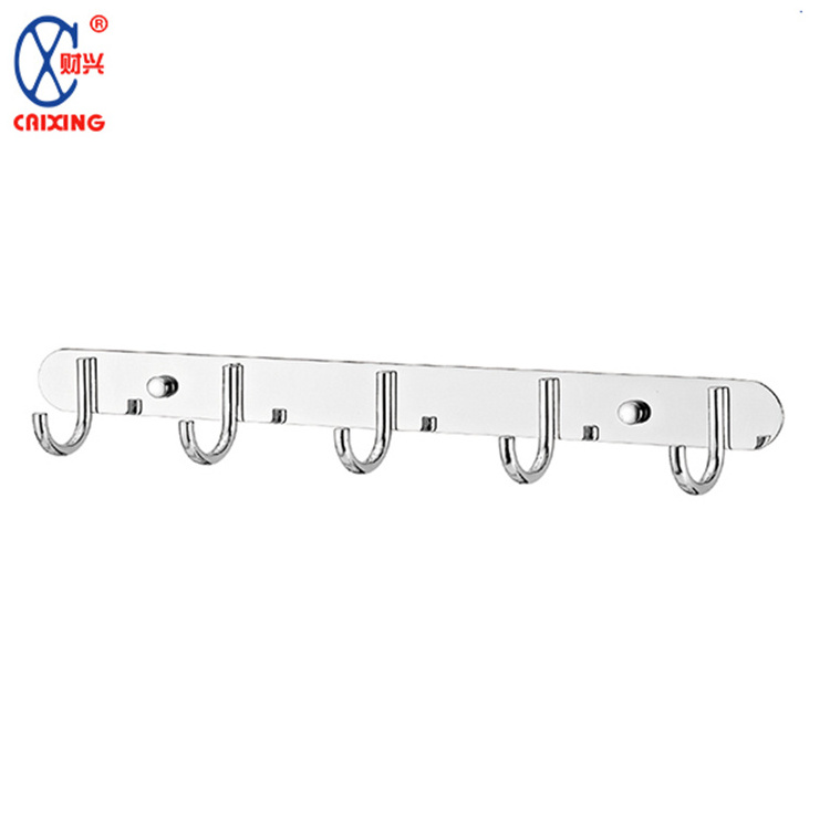 Black Bathroom Bedroom reusable Metal Wall Mount Hanging  Stainless Steel Clothes Hooks Standing Wall Mounted Coat Rack