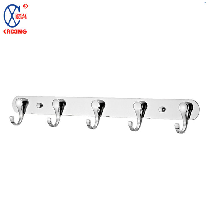 Black Bathroom Bedroom reusable Metal Wall Mount Hanging  Stainless Steel Clothes Hooks Standing Wall Mounted Coat Rack