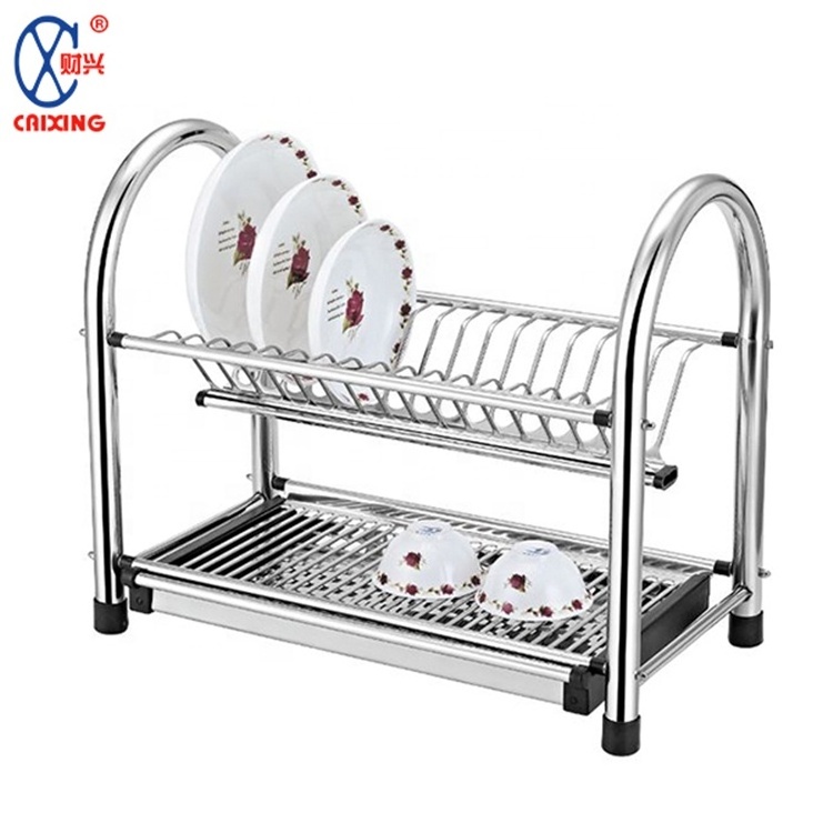 High Quality Stainless Steel Home Kitchen Chopsticks Large Capacity Multi-layer Dish Drying Rack cutlery drainer