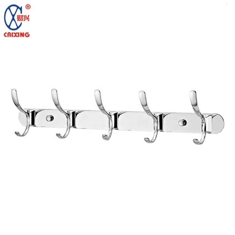 New Made in China Wholesale Modern Design Curved Stainless Steel Bathrobe Towel Hook