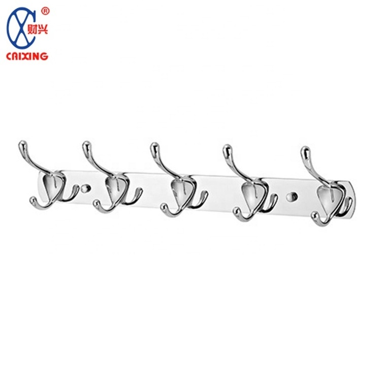 New Made in China Wholesale Modern Design Curved Stainless Steel Bathrobe Towel Hook