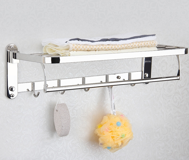 Best Selling High Quality Bathroom Corner Stainless Steel Simple Style Multifunctional Bath Towel Towel Rack