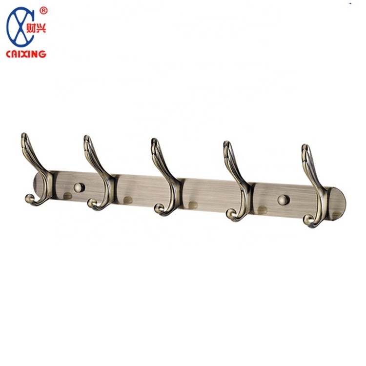 Bathroom hardware wall mounted metal wall hook for hanging clothes