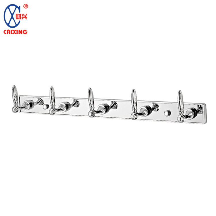 Black Bathroom Bedroom reusable Metal Wall Mount Hanging  Stainless Steel Clothes Hooks Standing Wall Mounted Coat Rack