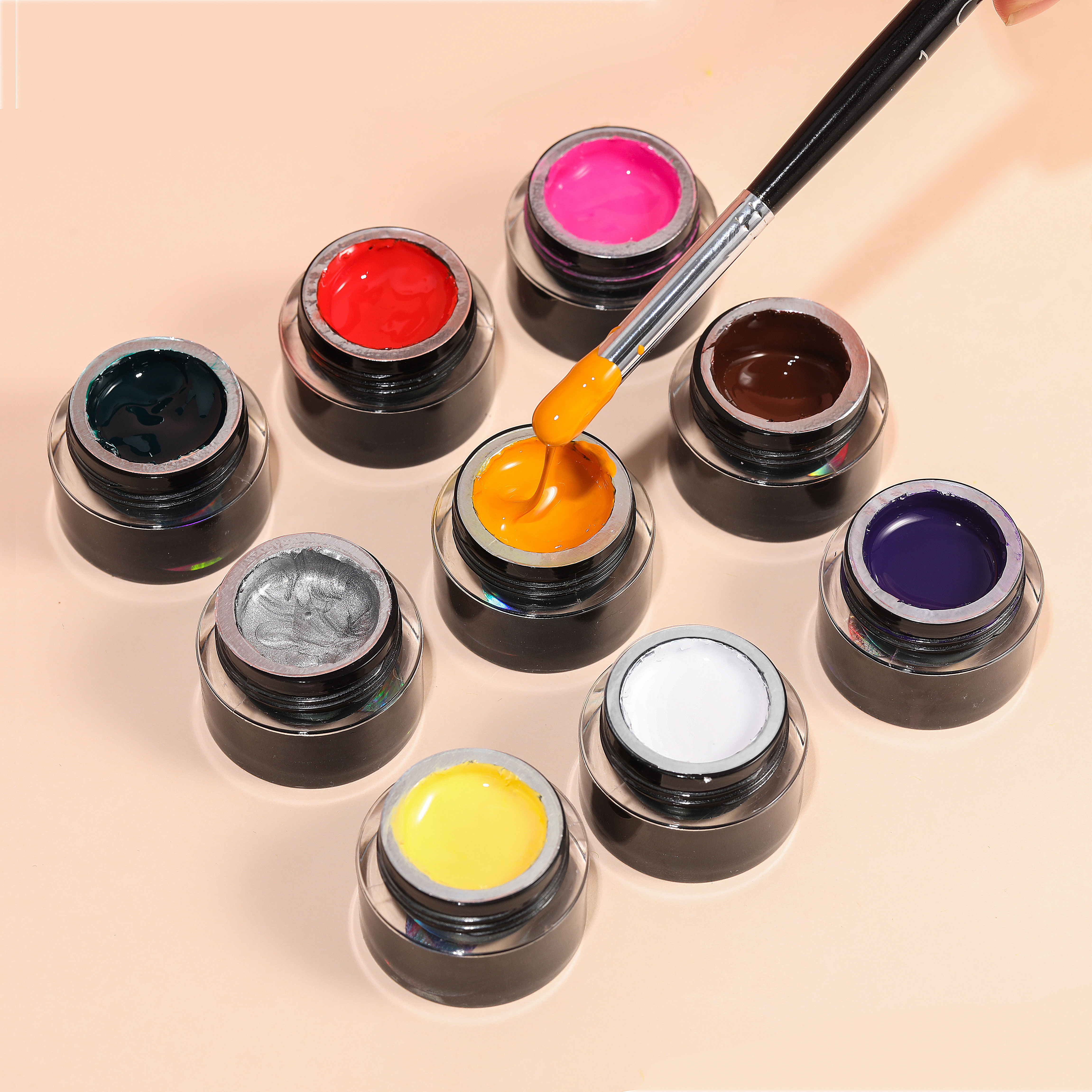 Cai Xuan Custom Private Label Color Nail Painting Gel Soak Off Led Uv Gel Paint For Nail Art