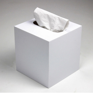 Tissue Box Cover Square Facial Cube Tissue Box Holder Case Dispenser Napkin Holder