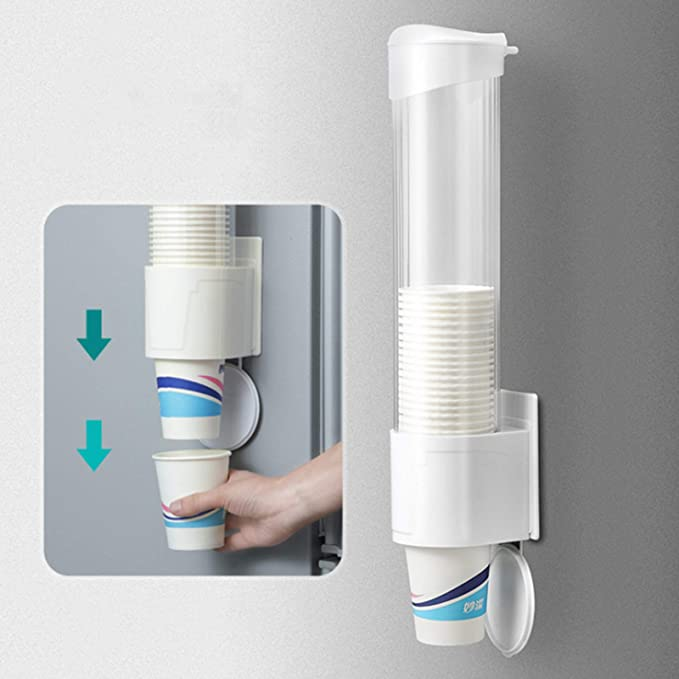 RTS New Paper Cup Holder Disposable Cup Storage Rack Hot sale home portable coffee paper Water Cup Dispenser