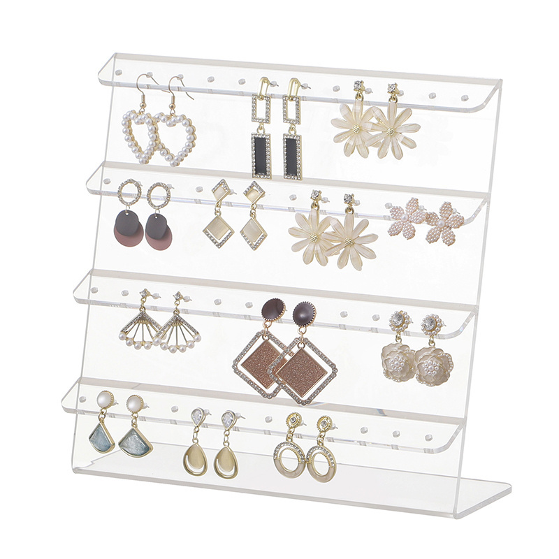 Dresser bracelet acrylic makeup stand Ring earring jewelry display Stand Storage organizer hanging Rack Holder