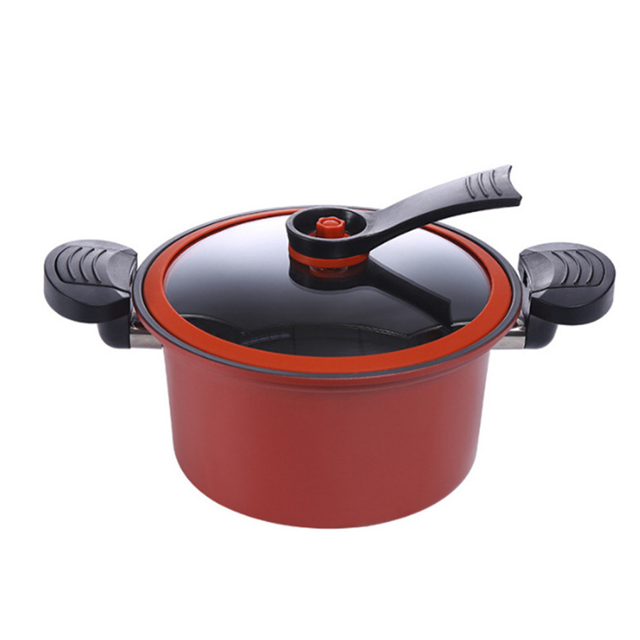 Multifunctional Non-stick Cookware Pressure Cooker Stew Stock Pot Micro Pressure Cooker With Visualization Lid