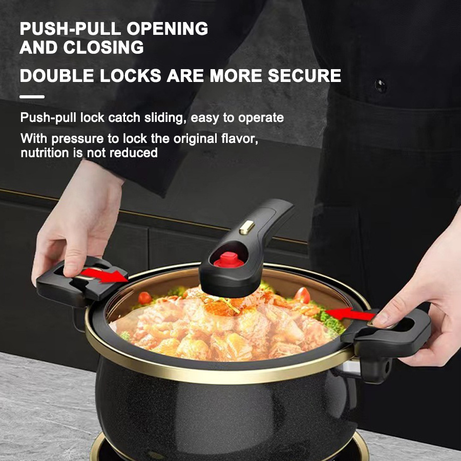 New Product Large Capacity 5/6/7 Litre Multifunction Household Nonstick Soup Pots Stew Pot Enamel Micro Pressure Cooker