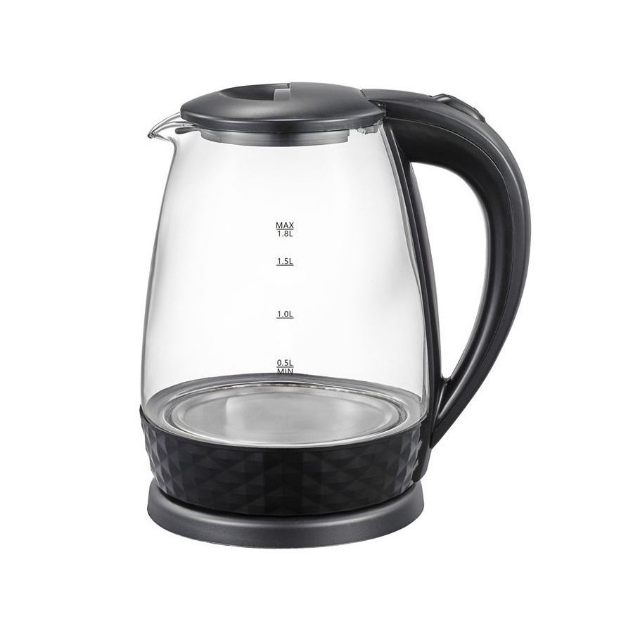 1.8L Electrical Kettle 220V 110V High Borosilicate Transparent Glass Plastic CCC Portable Electric Water Heater Kettles