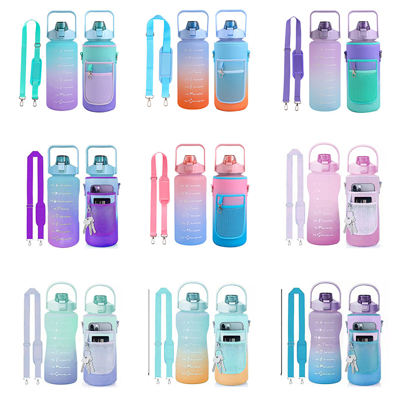 Bulk Empty Eco Friendly Baby Motivational Sports 2l Water Bottle With Strap Bling Stainless Steel Pure Copper