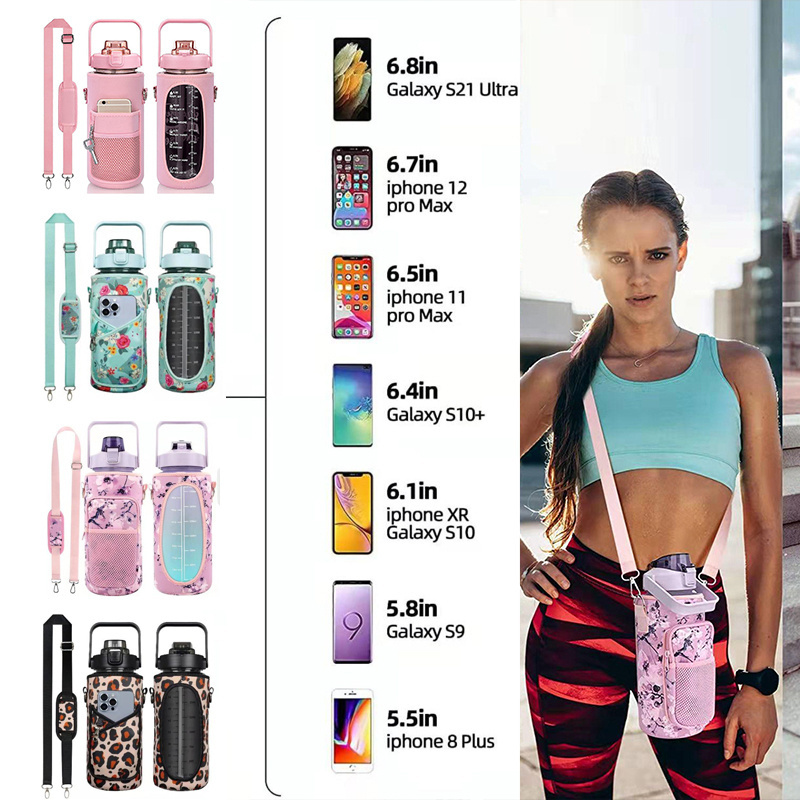 Bulk Empty Eco Friendly Baby Motivational Sports 2l Water Bottle With Strap Bling Stainless Steel Pure Copper