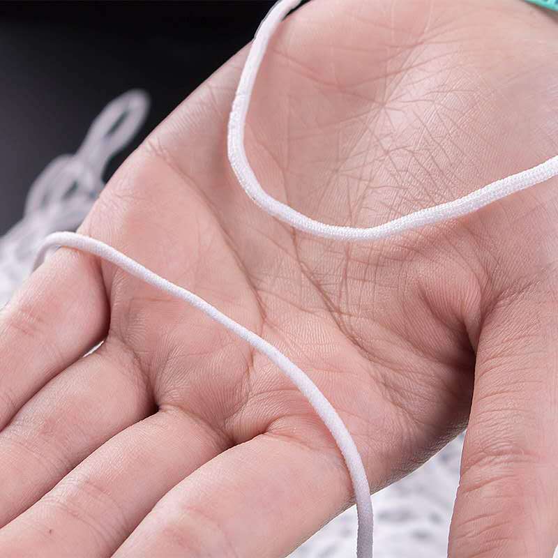 Spot wholesale 3mm 4mm 5mm environmental protection ear belt disposable elastic belt  elastic band webbing