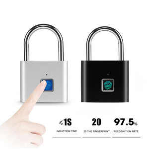 Manufacturer Custom Smart Pad Lock Top Security Mini Fingerprint Thumbprint Travel Suitcase Intelligent Padlocks