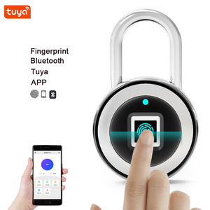 Fingerprint Pad Locks IP65 Waterproof Phone Tuya APP Remote Control Electronic USB Bluetooth Smart Luggage Cabinet Padlock