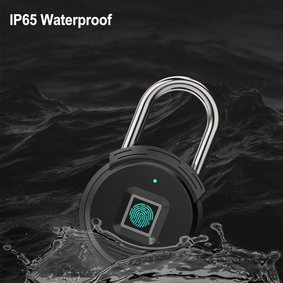 Fingerprint Pad Locks IP65 Waterproof Phone Tuya APP Remote Control Electronic USB Bluetooth Smart Luggage Cabinet Padlock