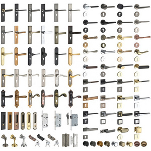 Lock Factory Furniture Decoration Zinc Alloy Aluminium Security Lock Set Key Mortise Interior Door Hardware Locks and Handles