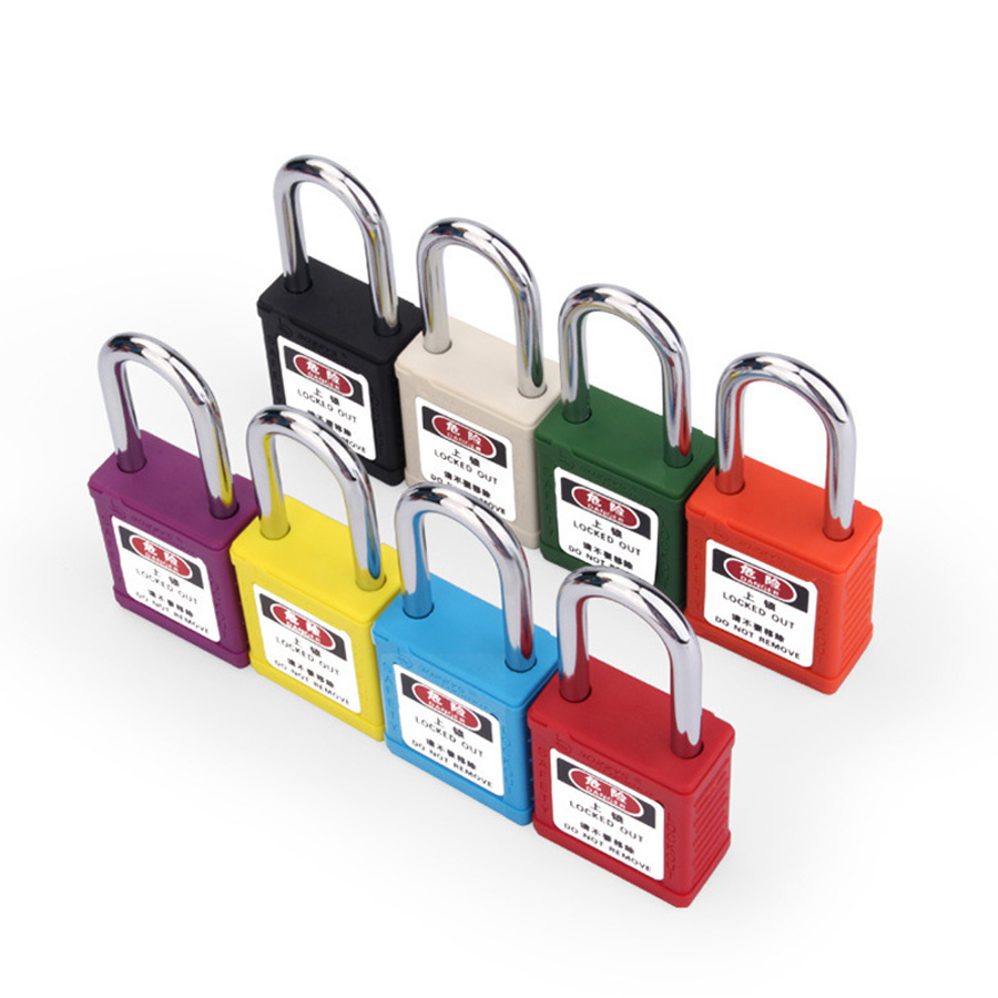 Manufacturer Custom Lockout Tagout Shackle Pad Lock Industrial Insulated Security Safety Padlock With Master Keys