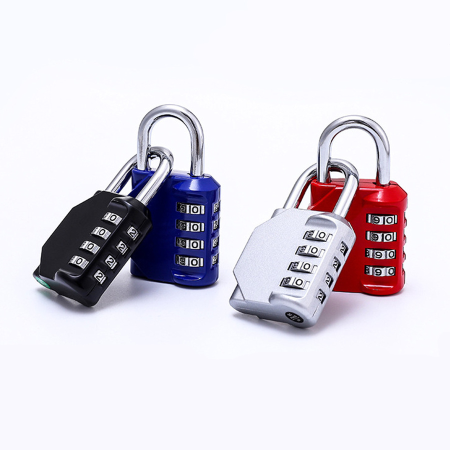 Chinese Custom 4 Digit Mechanical Safe Password Dial Combination Door Pad Locks Digital Number Gym Padlock with Code