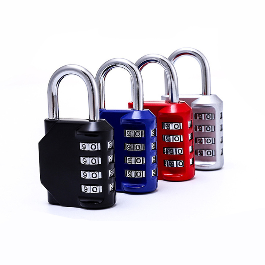 Chinese Custom 4 Digit Mechanical Safe Password Dial Combination Door Pad Locks Digital Number Gym Padlock with Code