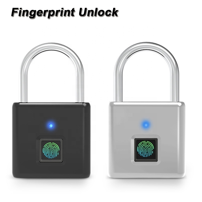 Custom Logo Water Proof Candado Con Huella Digital Lock Fingerprint Wifi Blue Tooth Smart Padlock for Gym