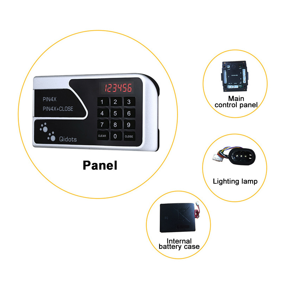 Electronic Digital Lock Keypad Security Password Smart Locker Safe Combination Box Lock with Intelligent Chip