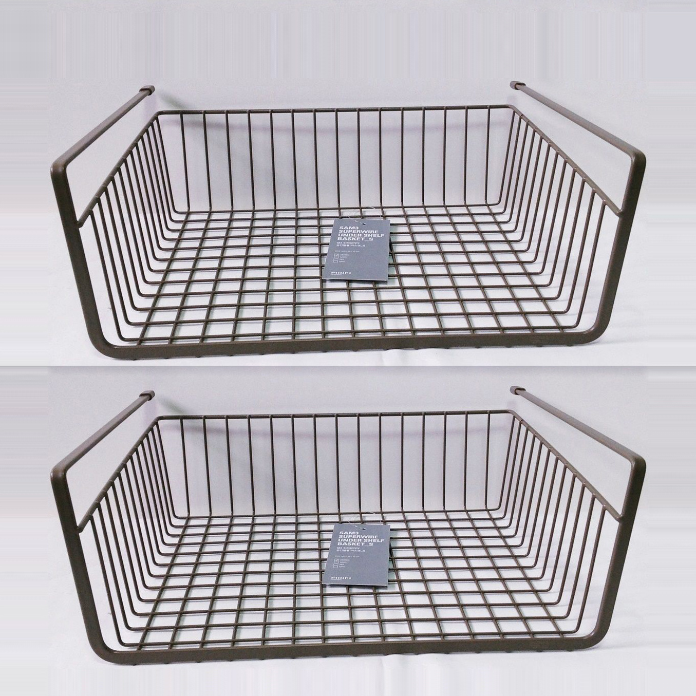 Bathroom Kitchen Cupboard Cabinet Metal Wire Hanging Storage Baskets Under Shelf Basket