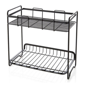 2-Tier Standing Multi-use House Metal Storage Rack Shelf Organizer