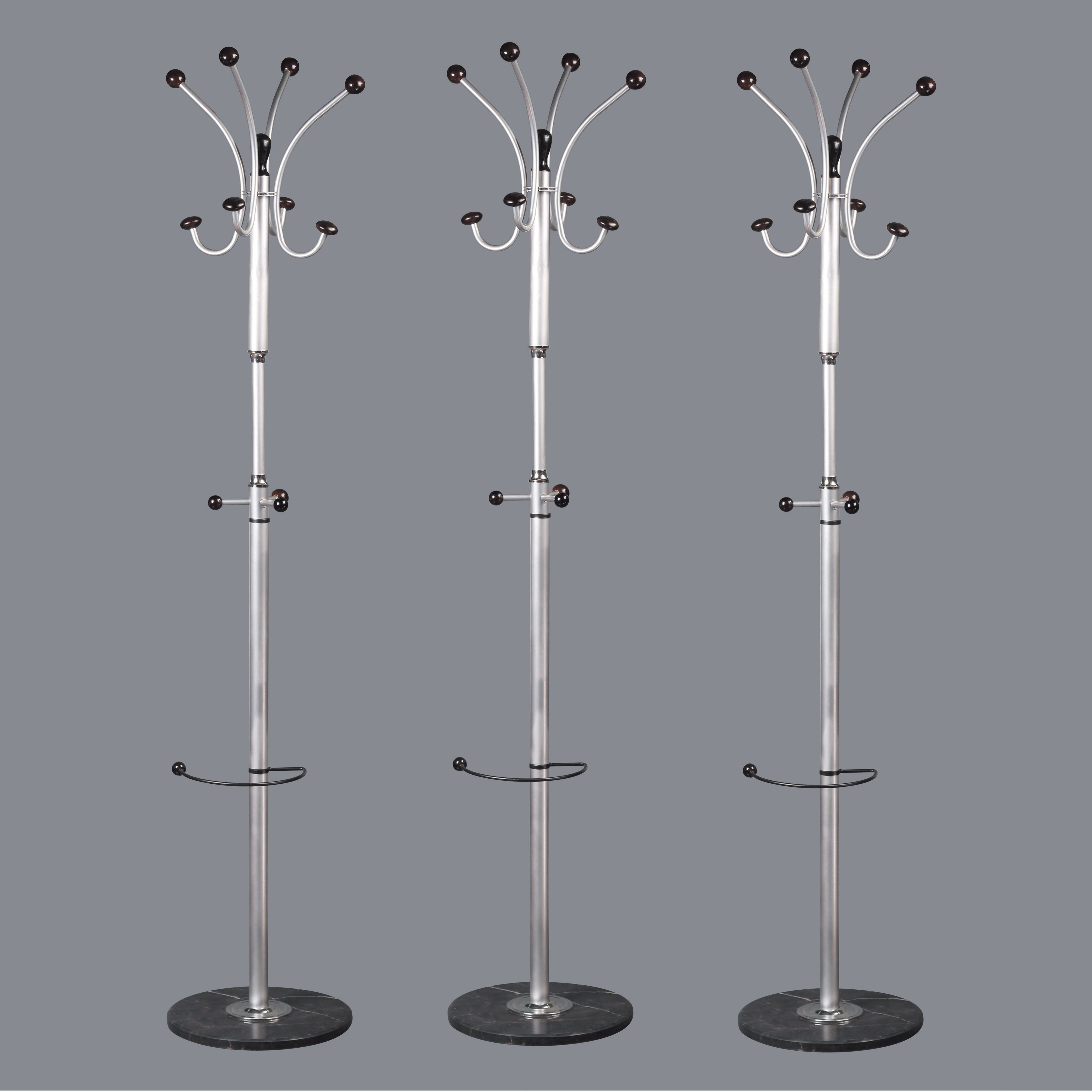 Strong and Sturdy Metal Coat Hanger Stand Rack with Marble Base