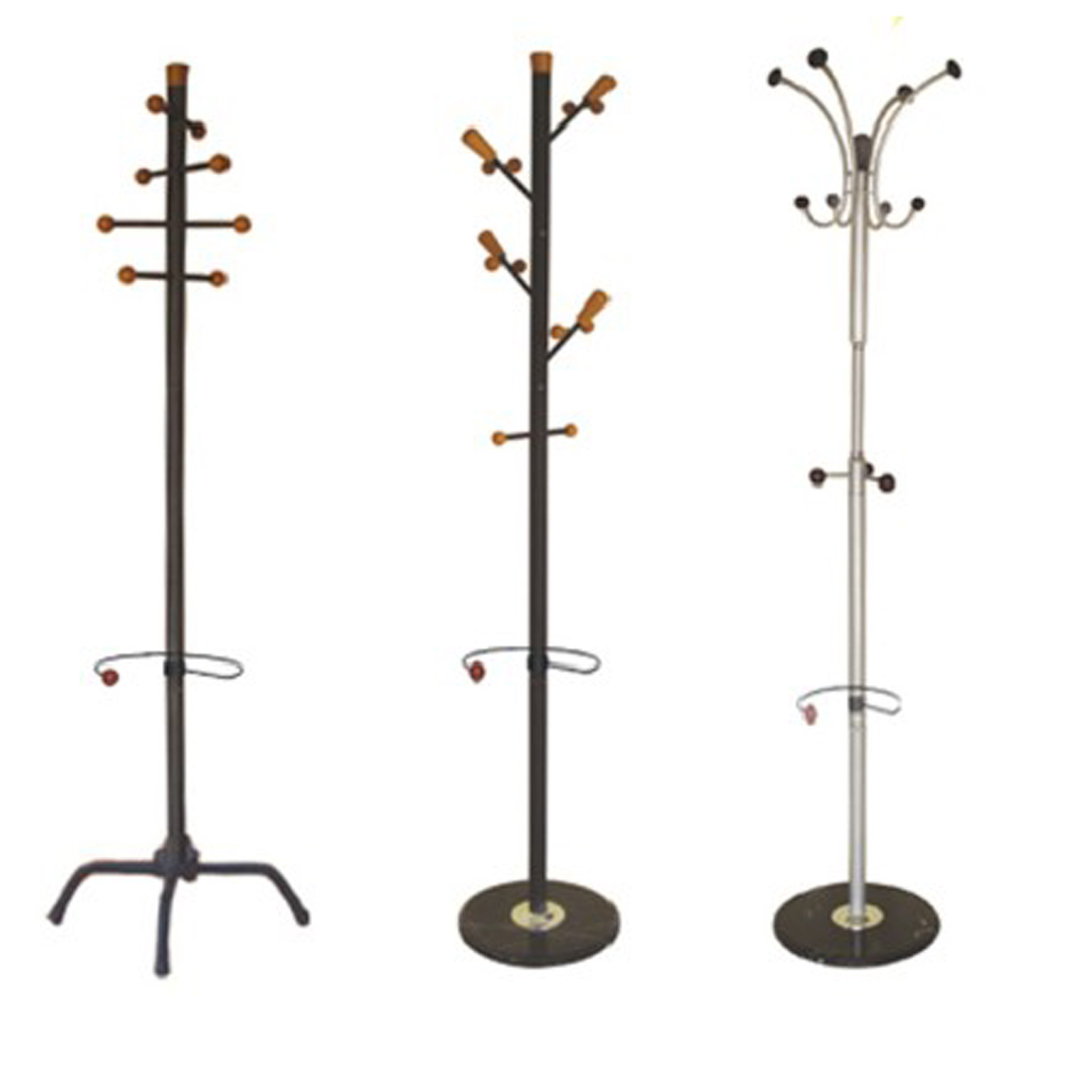 Strong and Sturdy Metal Coat Hanger Stand Rack with Marble Base