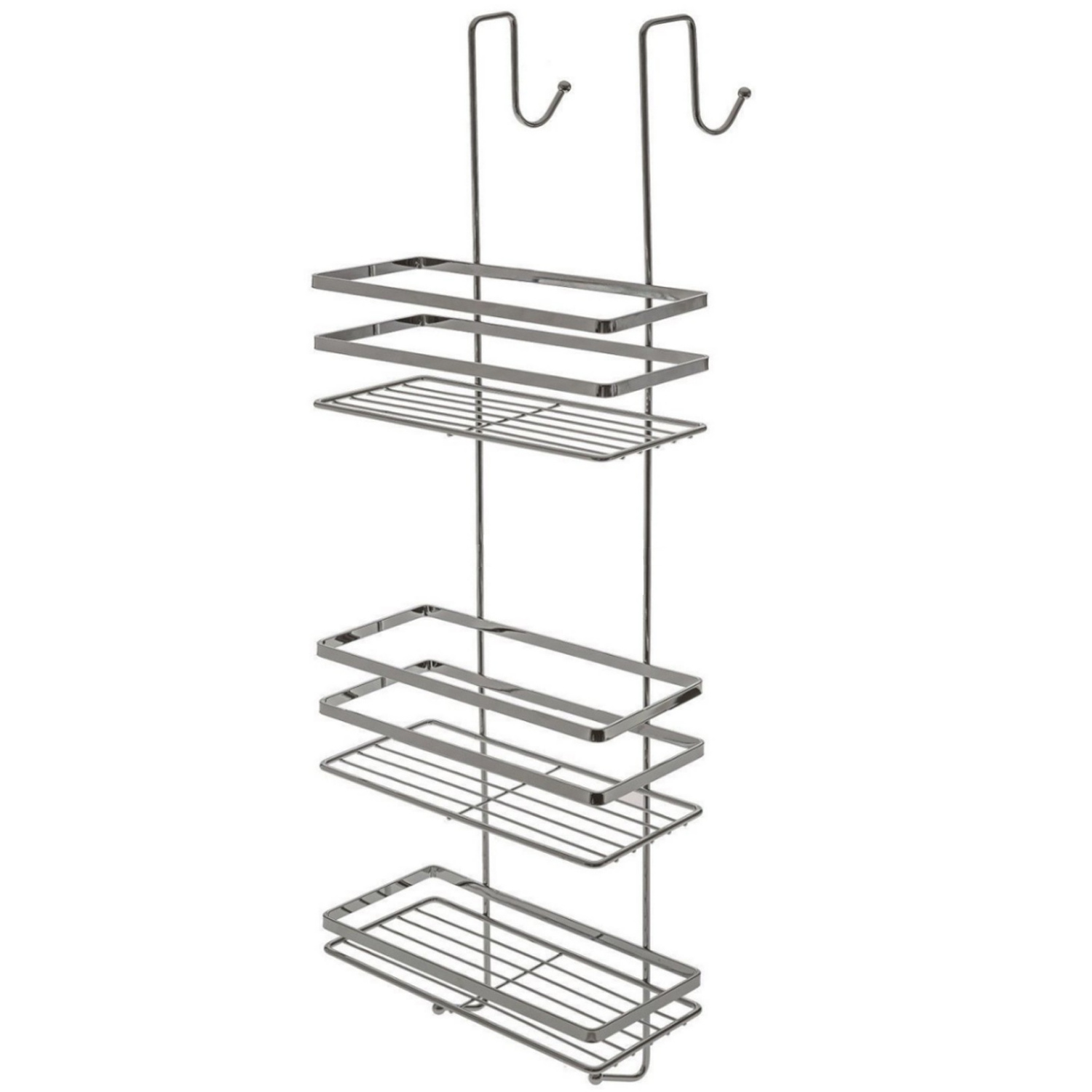 Over Door Hanging Bathroom Organiser Shower Rack Storage Caddy Shelf Stainless Steel