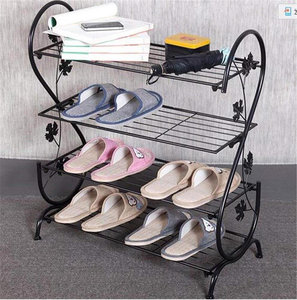 Manufacturer  Metal Four Quarters Multi-layer Simple Shoes Storage Rack  Shoe Display Shelf