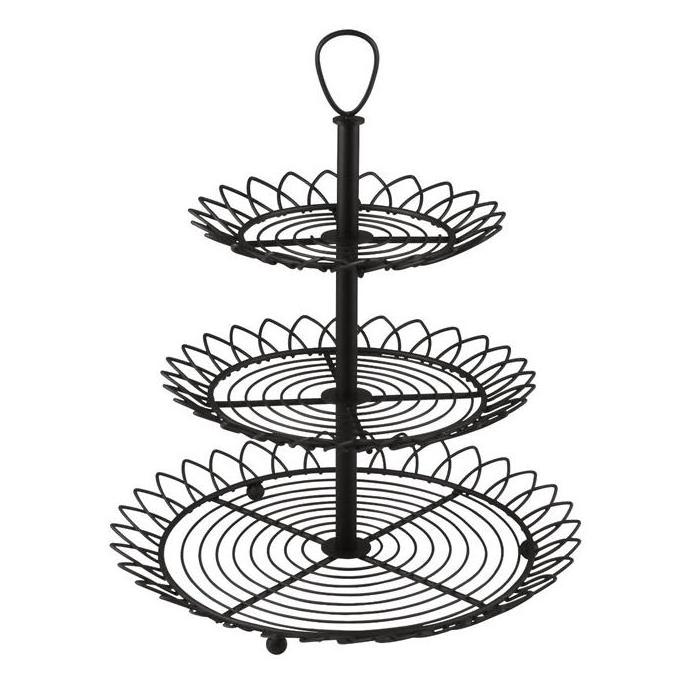 Manufacturer High Quality 3 Tier Metal Wire Cake Dessert Stand Rack