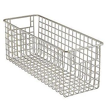 Deep Wire Storage Basket for Kitchen, Pantry, Cabinet - Pack of 2