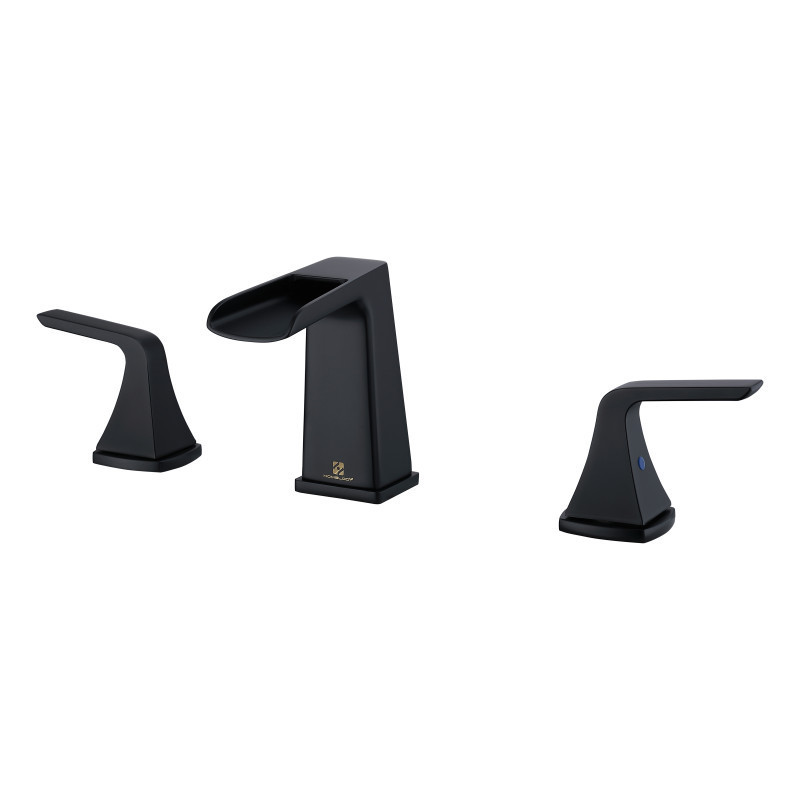 Popular black appearance three-hole installation basin faucet cold and hot water mixing faucet water purifier