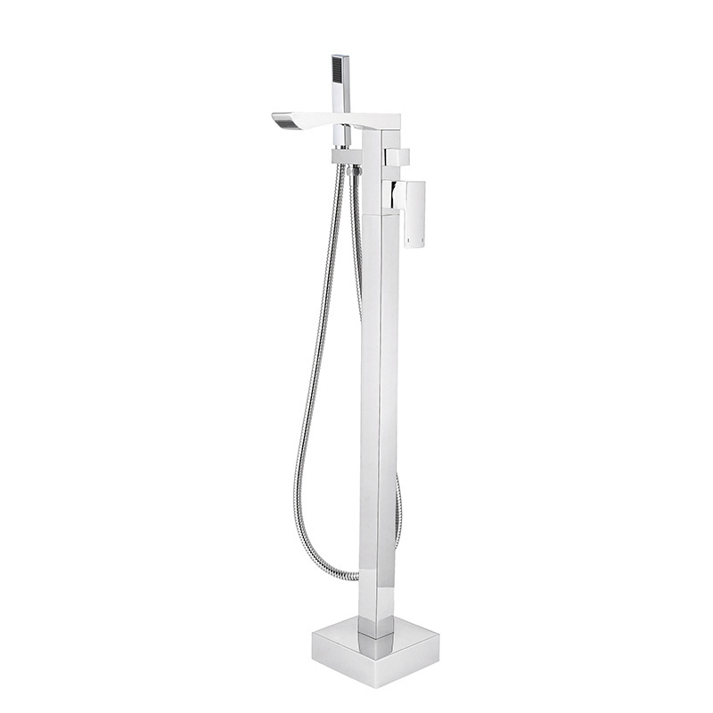 CUPC Luxury Free Standing Bathtub Faucet For Bathroom Floor Mounted Bath Mixer